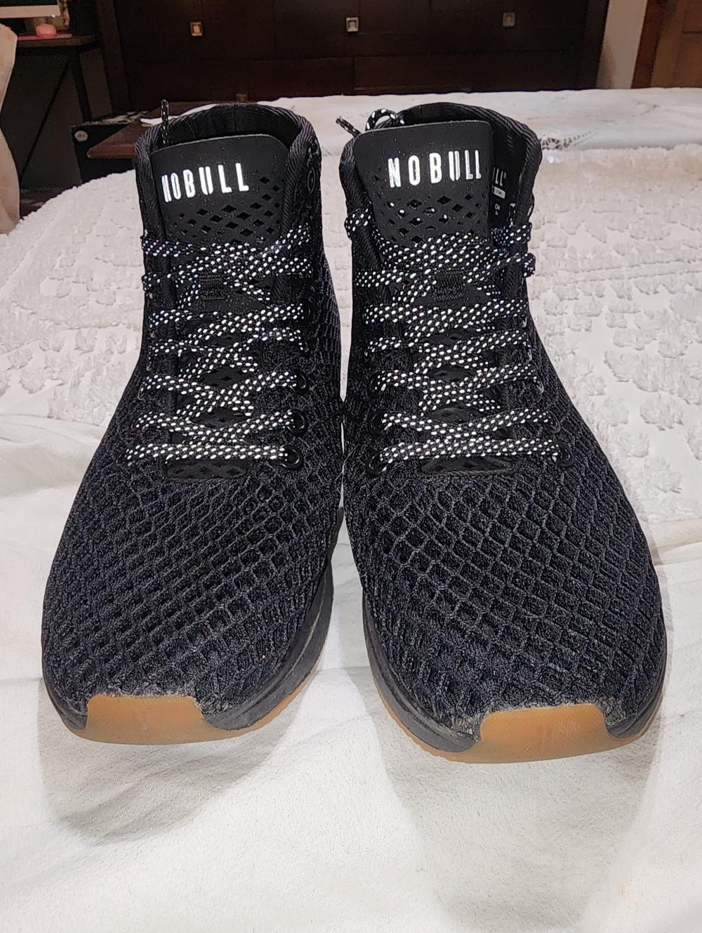 NoBull Diamond Mesh Runner Hightop Sneakers W 7.5 M 6 - Picture 3 of 9